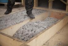 Attic cellulose insulation 1